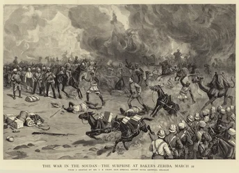 Der Krieg im Sudan, die Überraschung bei Bakers Zeriba, 22. März